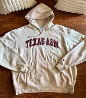 Champion Texas A&M Aggies Oatmeal Heather Pullover Hoodie XL